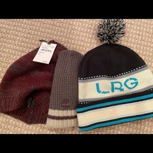 Beanie hats ~ three hats unisex styling